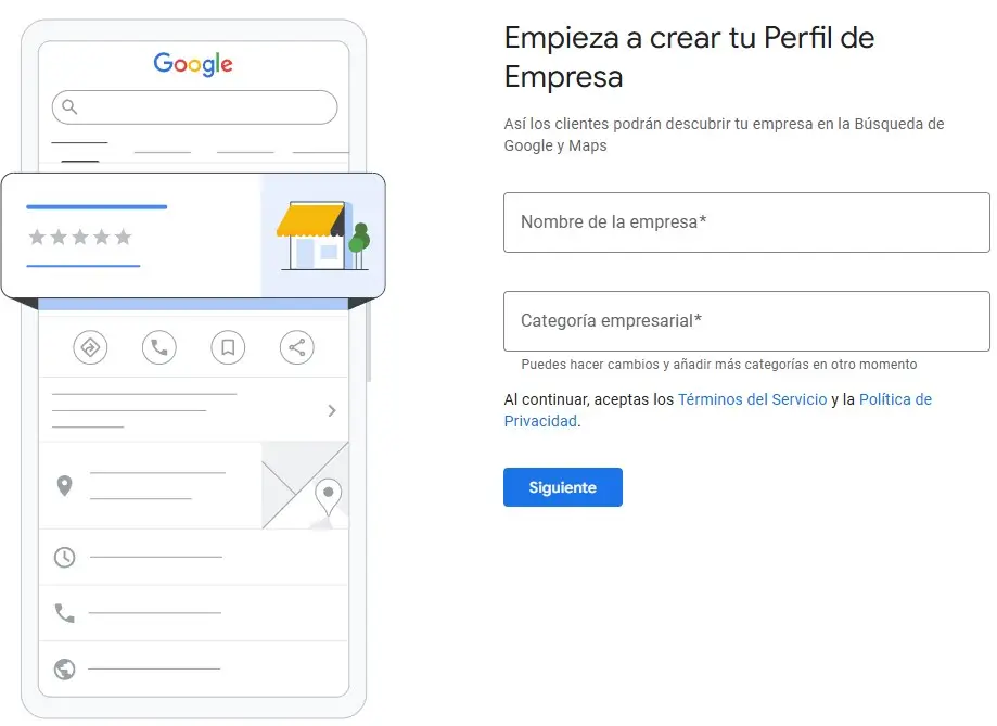 perfil google business profile