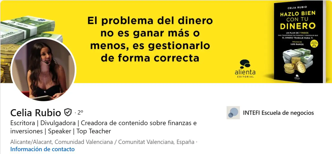 top perfiles linkedin celia rubio