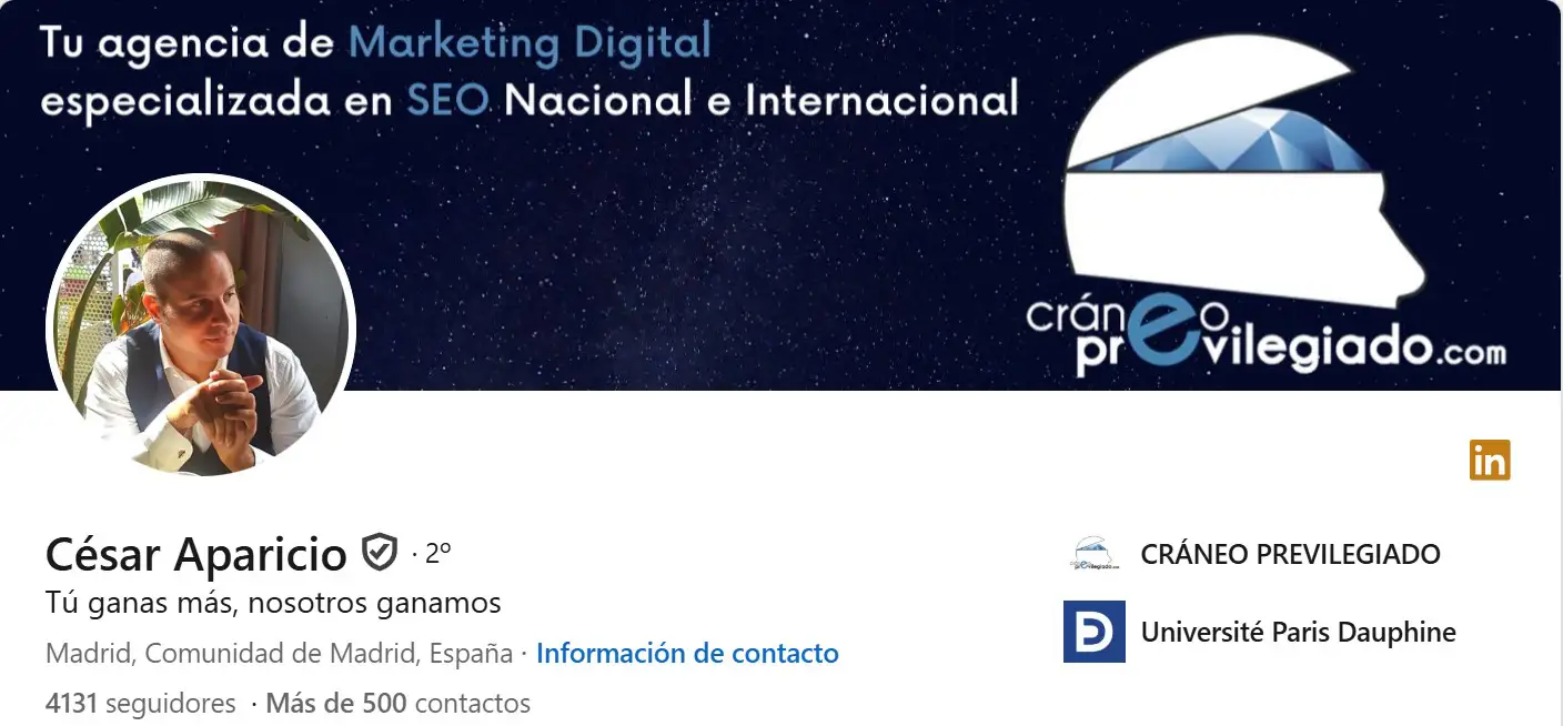 top perfiles linkedin cesar aparicio