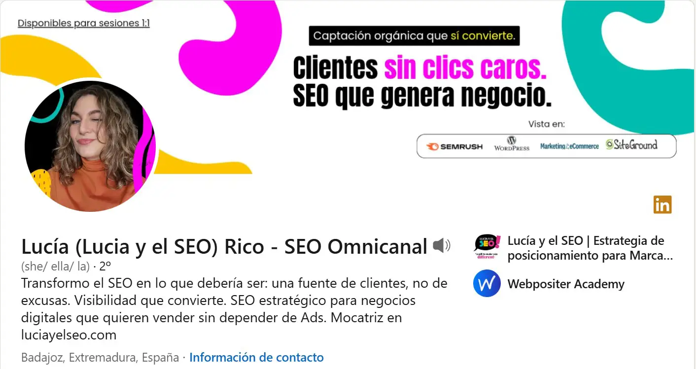 top perfiles linkedin lucia rico