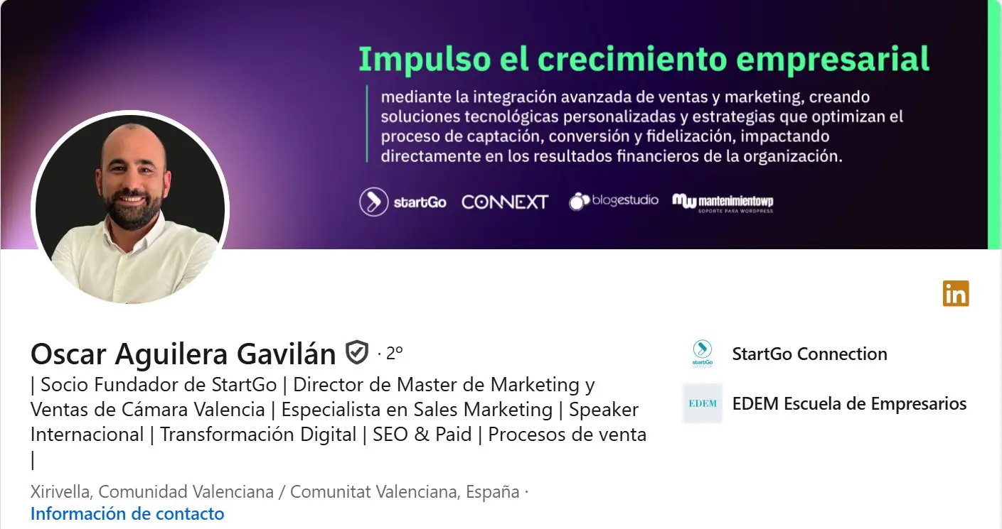 top perfiles linkedin oscar aguilera