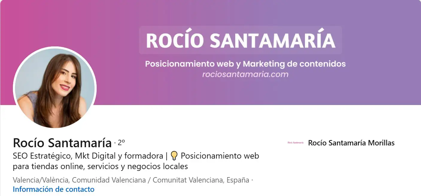 top perfiles linkedin rocio santamaria