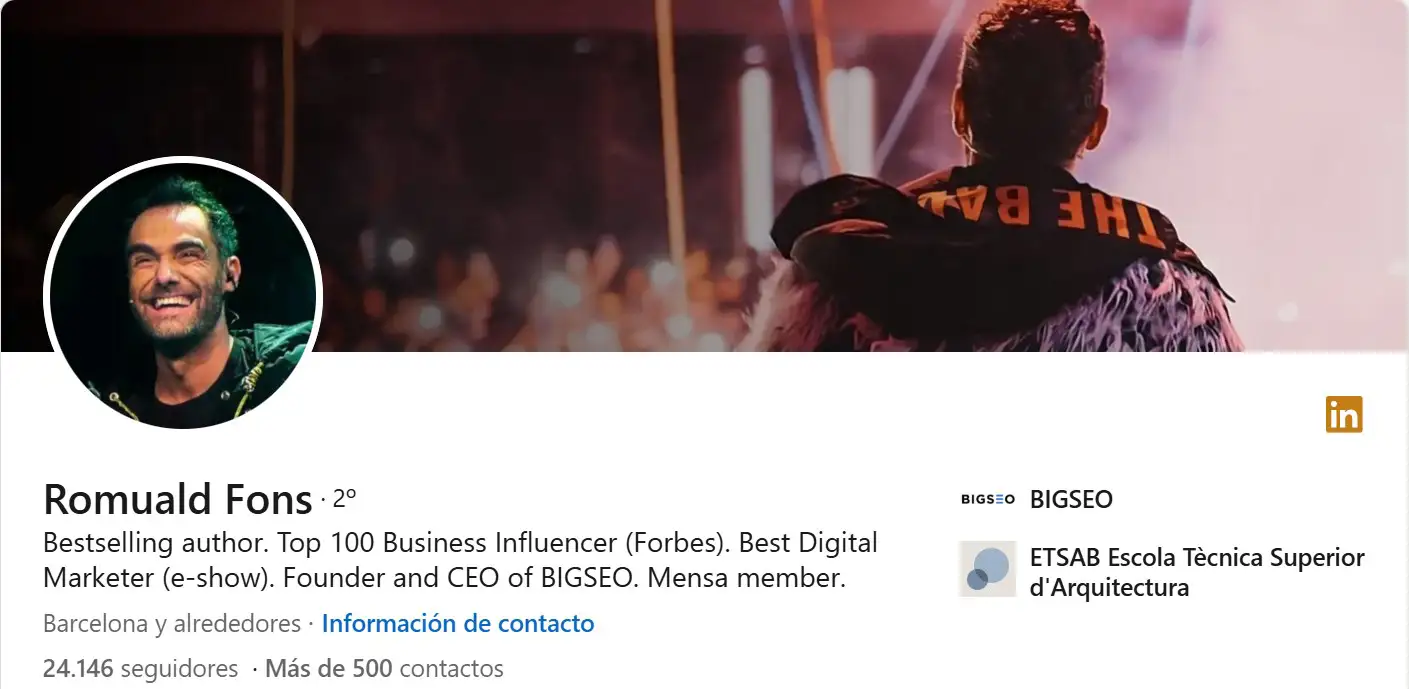 top perfiles linkedin romuald fons