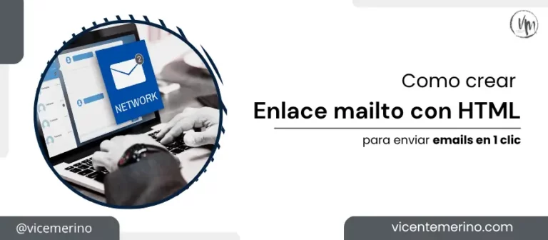 Como crear un enlace mailto con html para enviar emails desde el gestor de correo con un clic