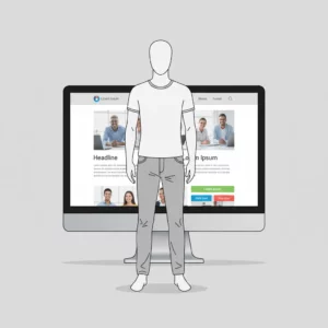 Persona sin rostro con una web detras la cual refleja la falta de identidad