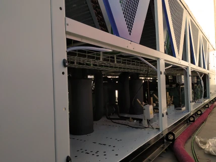 Máquina de frío industrial a la que estaba haciendo la instalación electrica y conexión de cuadro electrico.